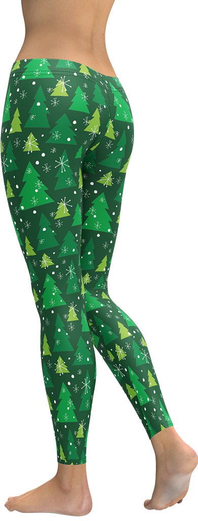 HZORI® | GREEN FOREST CHRISTMAS LEGGINGS
