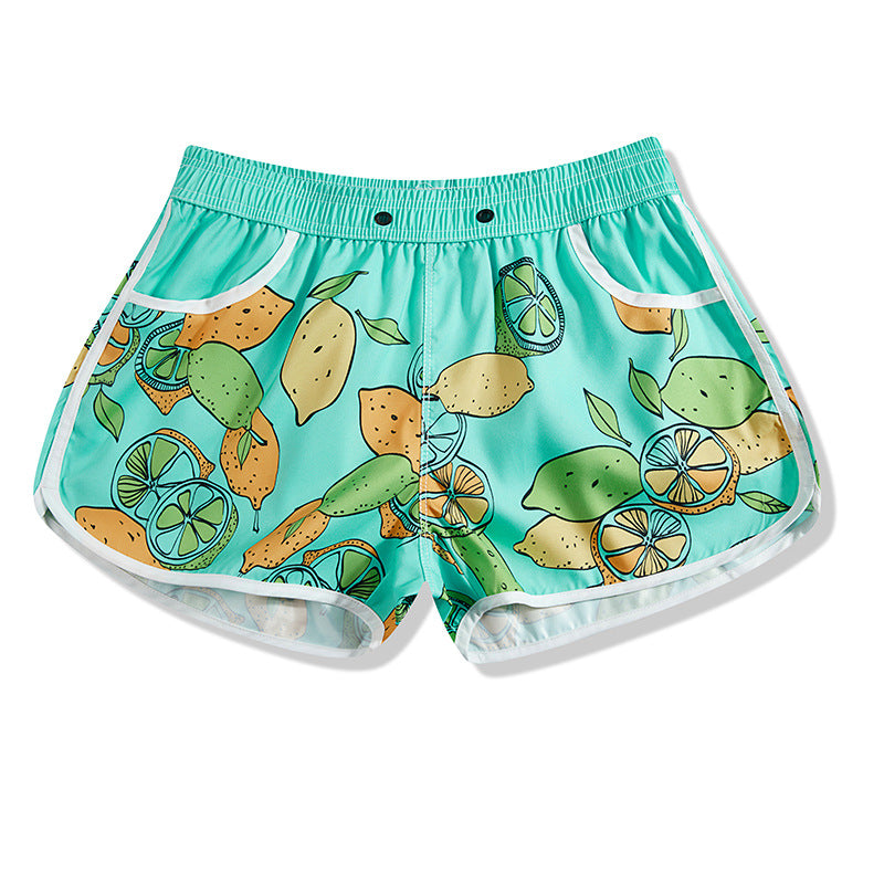 Hzori Beach Pants Men's Loose Design Beach Water Park Swimming Trunks Seaside Surfing Quick-Drying Women's Shorts