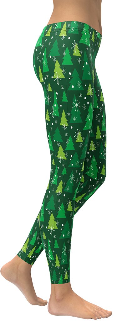 HZORI® | GREEN FOREST CHRISTMAS LEGGINGS
