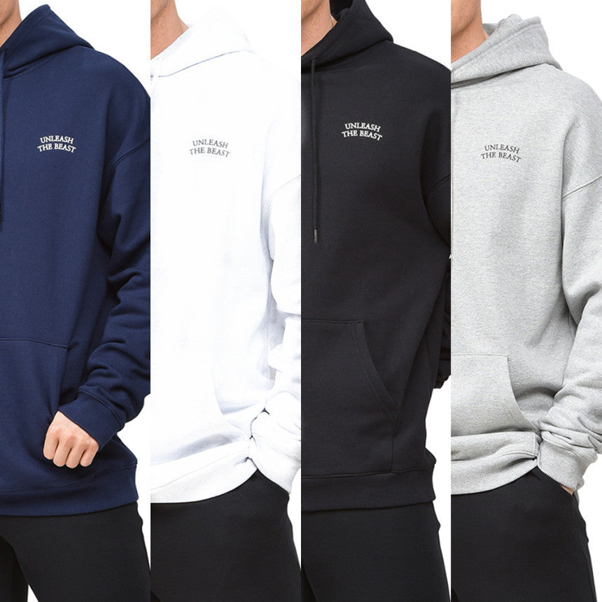 Hzori Men's Fitness Sweater Men's Hooded Basketball Wear Running Training Pullover Casual Loose Sports Long Sleeve Jacket Fashion