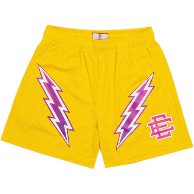 Hzori EE Casual Shorts Men's Muscle Workout Sports Short-Length Pants Mesh Breathable and Loose below the Knee