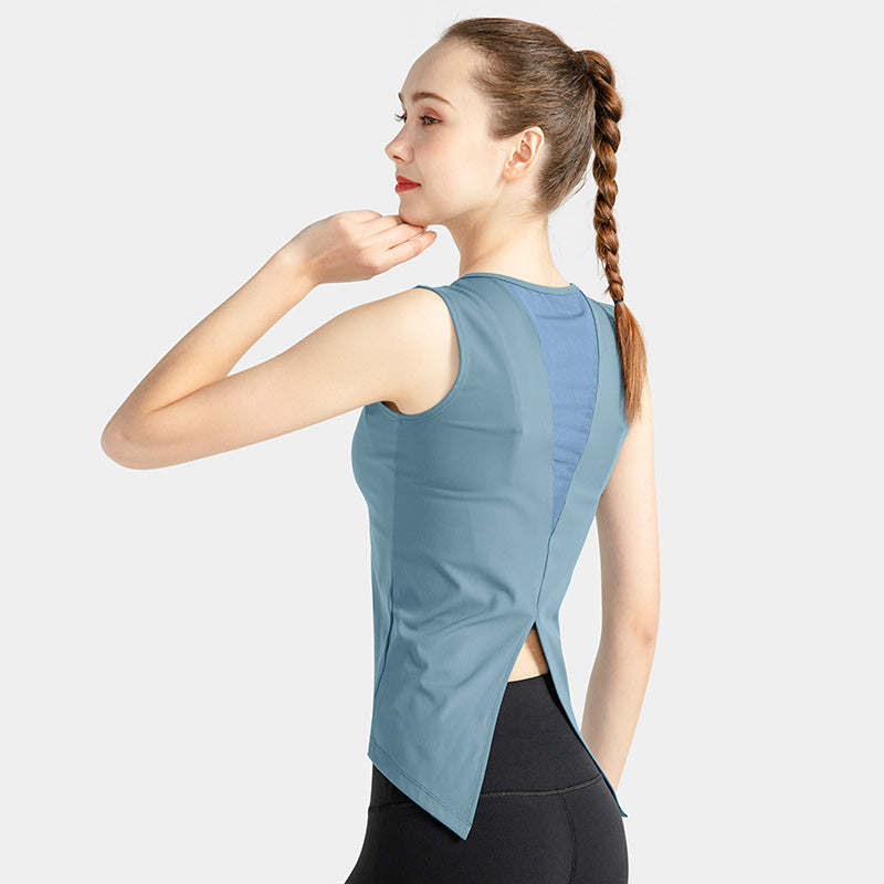 HZORI® | Mesh stitching vest with chest pad