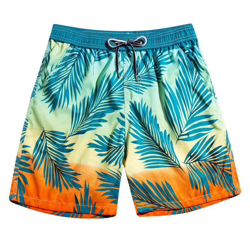 Hzori Beach Pants Men's Loose Design Beach Water Park Swimming Trunks Seaside Surfing Quick-Drying Women's Shorts