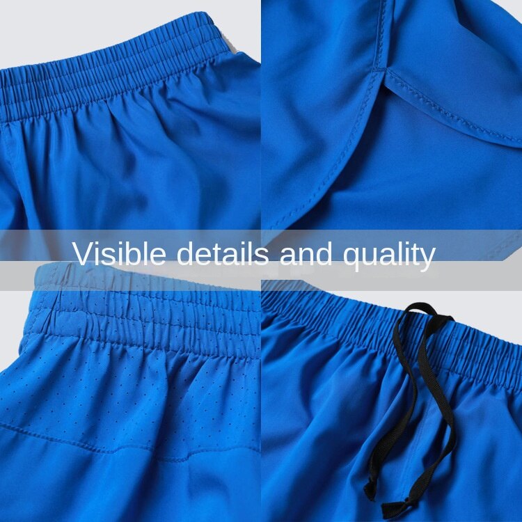 Hzori Quick-Drying Shorts Thin Marathon Running Pants Head Track and Field Training Workout Pants Fitness Shorts Men