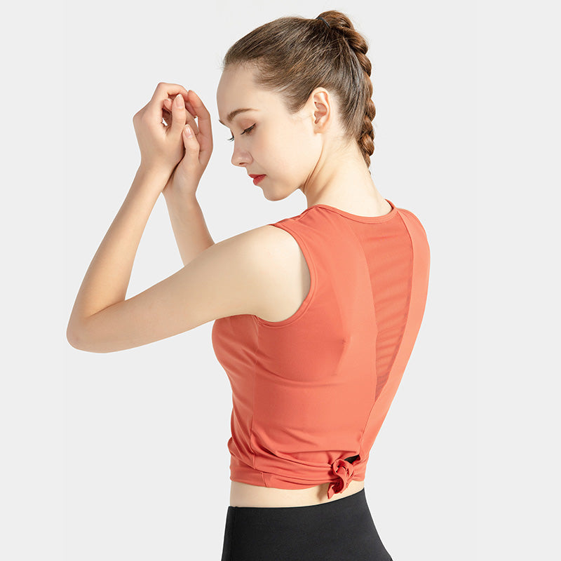 HZORI® | Mesh stitching vest with chest pad
