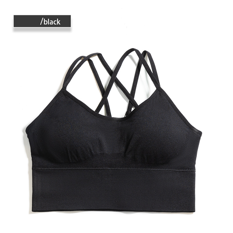 Hzori Yoga Sports Bra Women's Elastic Quick-Drying Breathable Bra Seamless Underwear