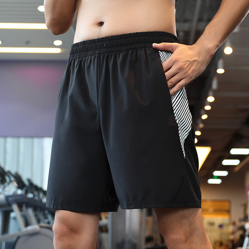 Hzori Sports Shorts Men's Polyester Fiber Loose Quick-Drying Pants Fitness Leisure Sports Shorts Men's