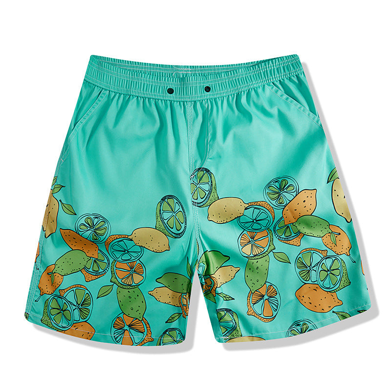 Hzori Beach Pants Men's Loose Design Beach Water Park Swimming Trunks Seaside Surfing Quick-Drying Women's Shorts