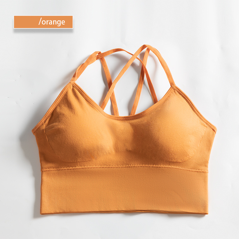 Hzori Yoga Sports Bra Women's Elastic Quick-Drying Breathable Bra Seamless Underwear
