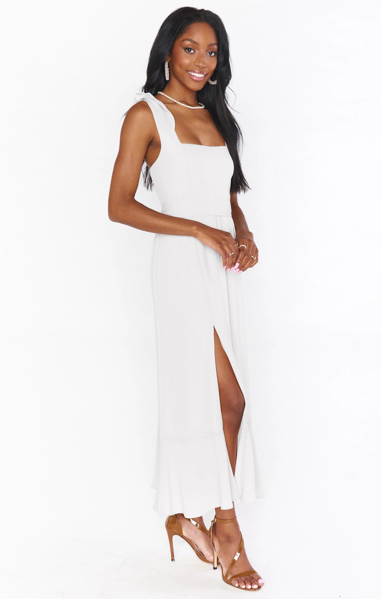 Hzori Summer Hot Sale New Elegant Fashion Style Women's Clothing Temperament Commute Split Dress French Style High Sense Skirt