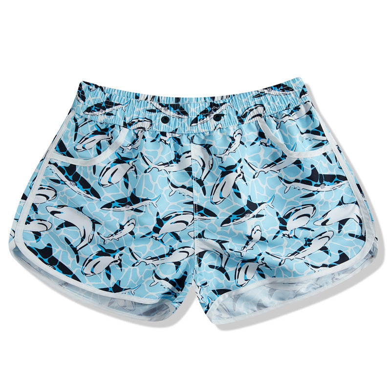 Hzori Beach Pants Men's Loose Design Beach Water Park Swimming Trunks Seaside Surfing Quick-Drying Women's Shorts