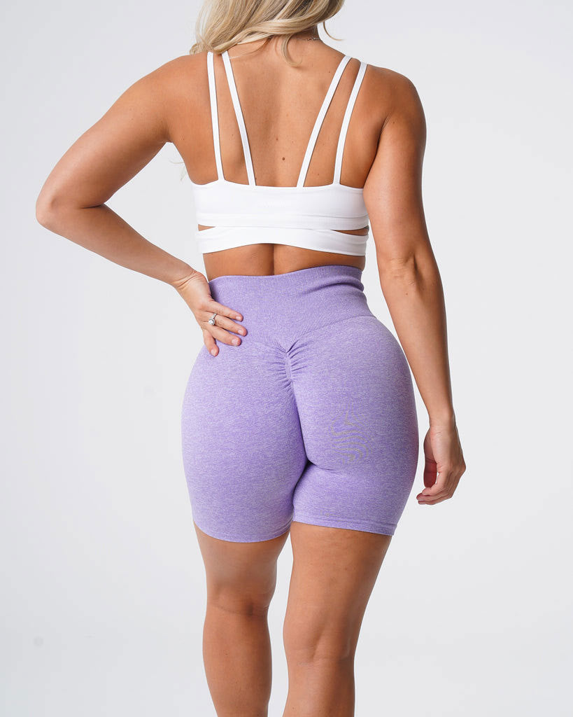 Hzori Hip Pleating Hip Lifting Waist Slimming Snowflake Color Seamless Fitness Yoga Shorts Fitness Shorts