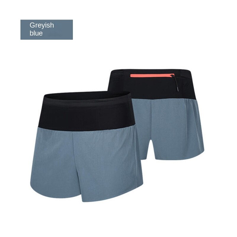 Hzori Outdoor Marathon off-Road Running Shorts Men's and Women's Quick-Drying Three-Point Loose High Waist Training Fitness Sports Pants
