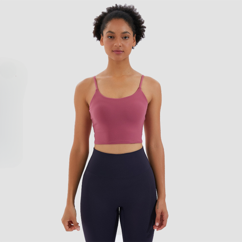 Hzori 2023 New Yoga Small Sling with Chest Pad Moisture Wicking Sports Underwear Yoga Clothing Top