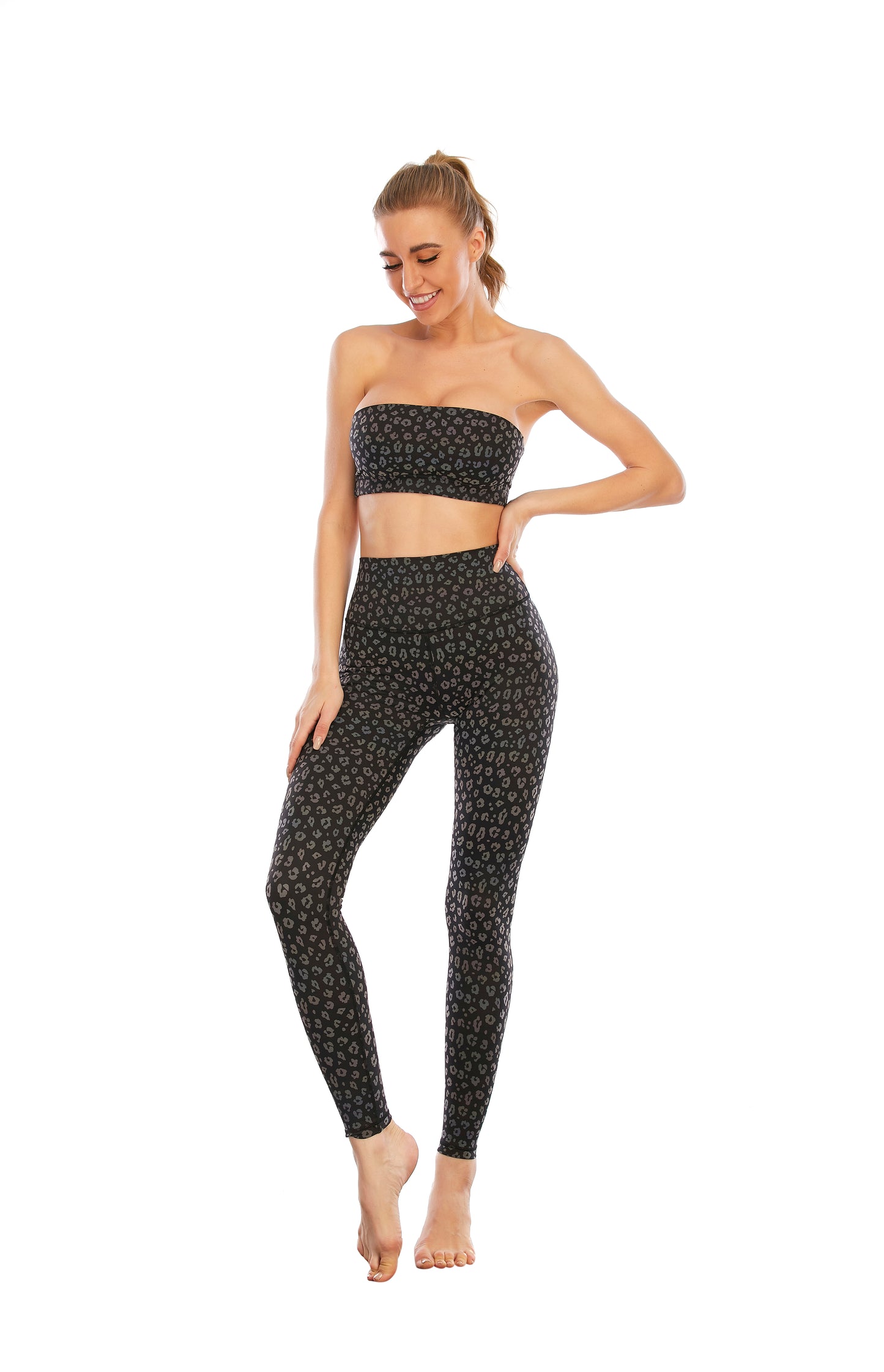 HZORI® | SPORTS YOGA SUIT WOMEN'S Magnolia print