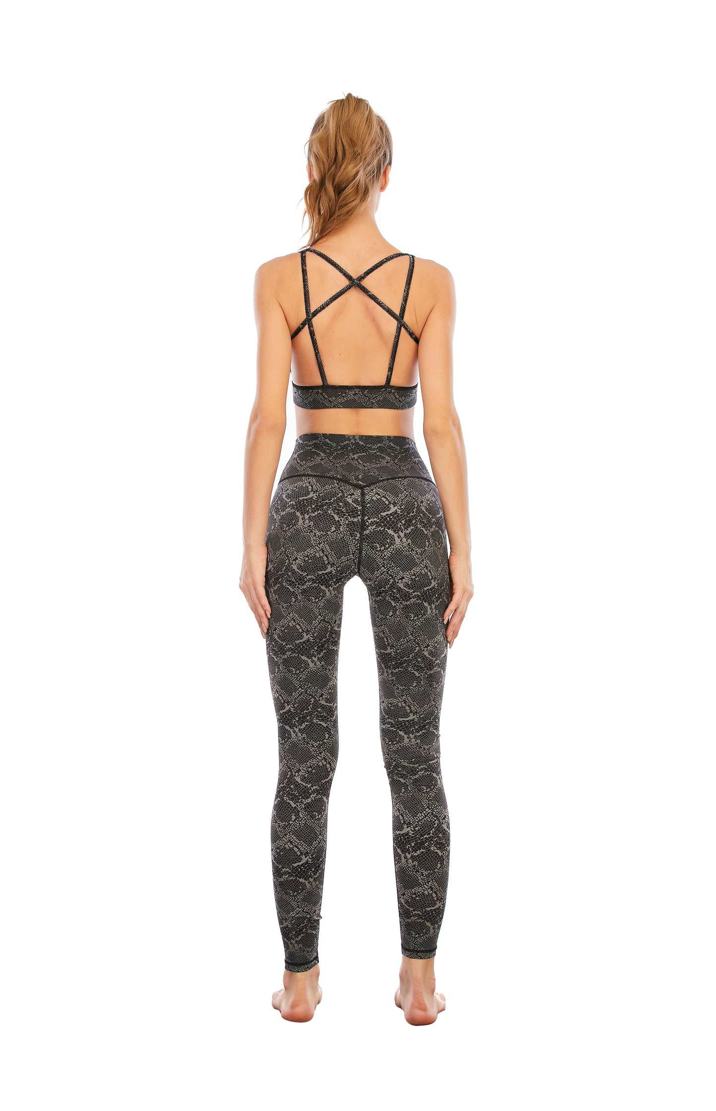 HZORI® | Women's sports yoga wear python print