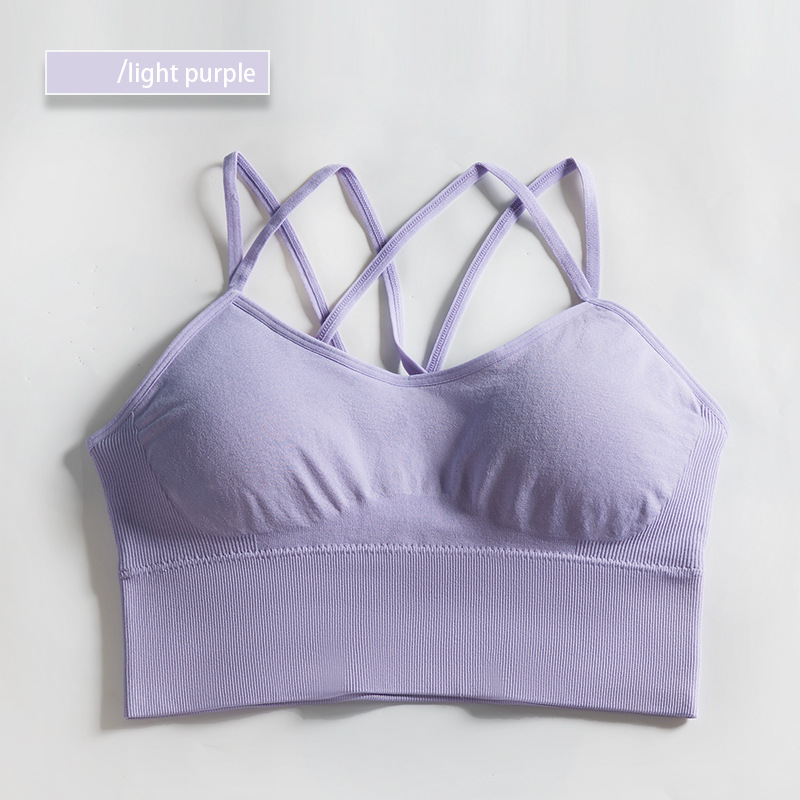 Hzori Yoga Sports Bra Women's Elastic Quick-Drying Breathable Bra Seamless Underwear
