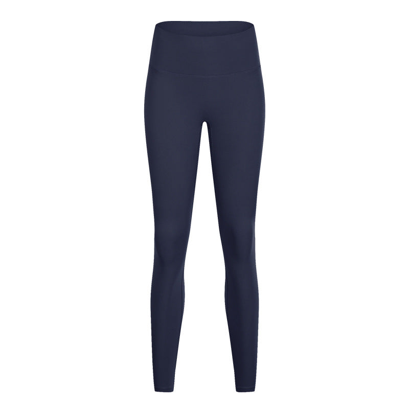 Hzori Yoga Clothes 2023 Autumn and Winter New High Top Sports Tights Nude Feel Hip Raise Fitness Pants Brushed Yoga Pants