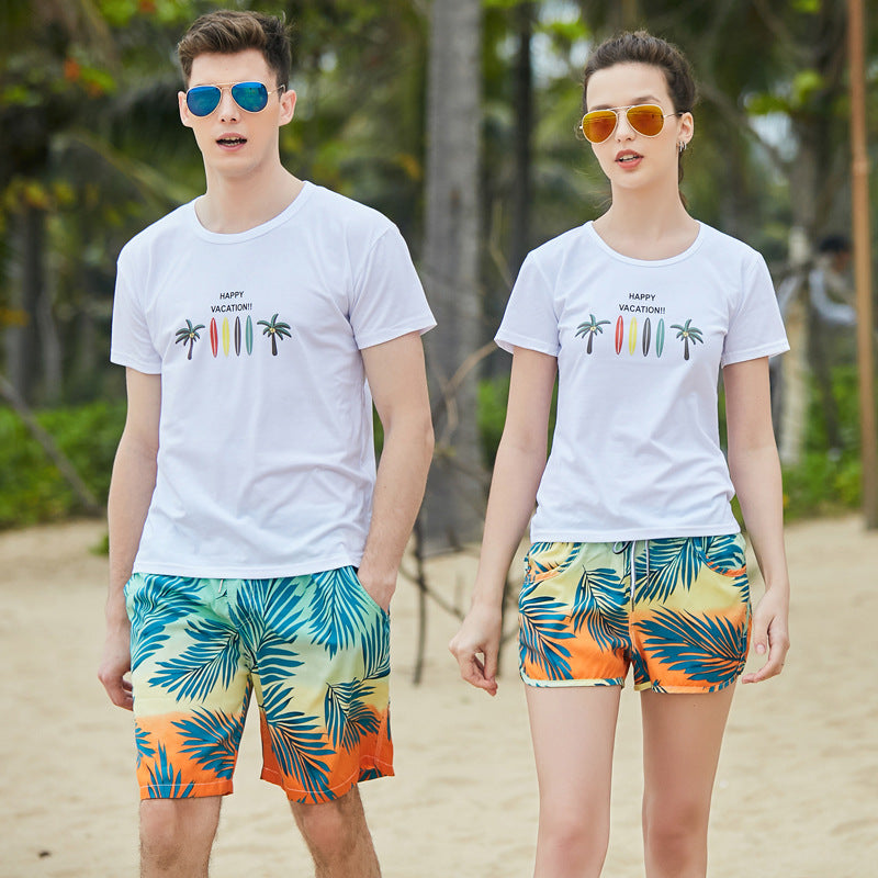 Hzori Beach Pants Men's Loose Design Beach Water Park Swimming Trunks Seaside Surfing Quick-Drying Women's Shorts