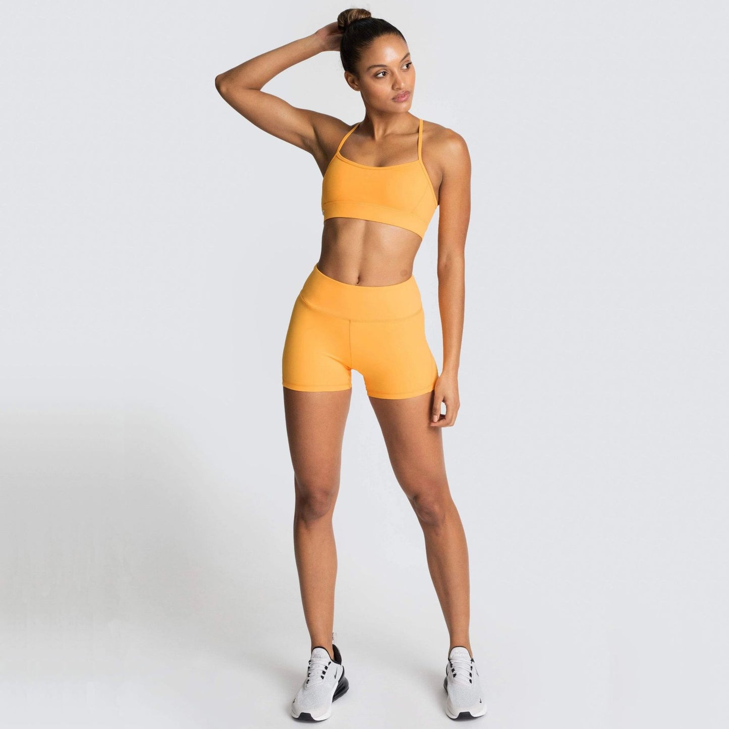 Hzori New Women's Adjustable Bra Shorts Workout Exercise Outfit