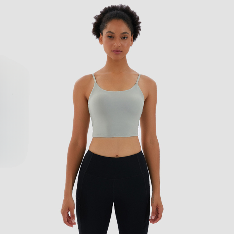 Hzori 2023 New Yoga Small Sling with Chest Pad Moisture Wicking Sports Underwear Yoga Clothing Top