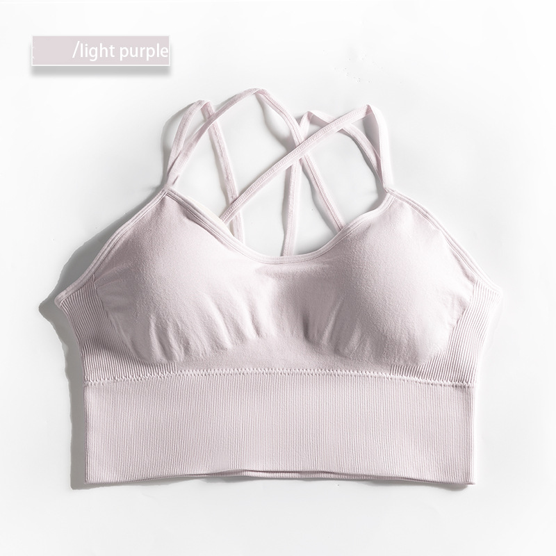 Hzori Yoga Sports Bra Women's Elastic Quick-Drying Breathable Bra Seamless Underwear
