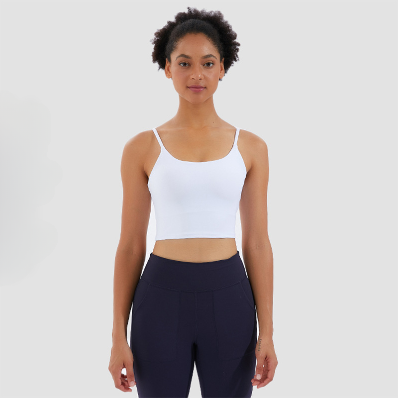 Hzori 2023 New Yoga Small Sling with Chest Pad Moisture Wicking Sports Underwear Yoga Clothing Top