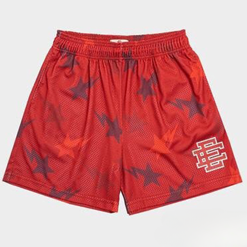 Hzori Casual Sports Shorts Men's Summer Mesh Breathable Knee Pants Beach Shorts