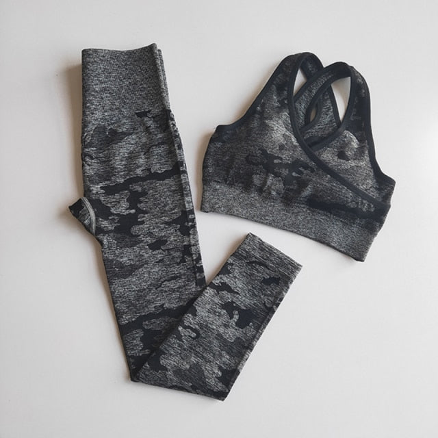 HZORI® | New Camo Seamless Yoga Set Women Fitness Clothing
