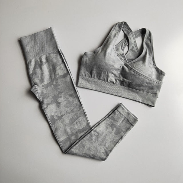 HZORI® | New Camo Seamless Yoga Set Women Fitness Clothing