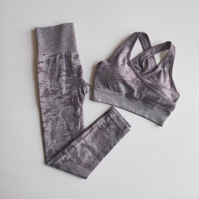 HZORI® | New Camo Seamless Yoga Set Women Fitness Clothing