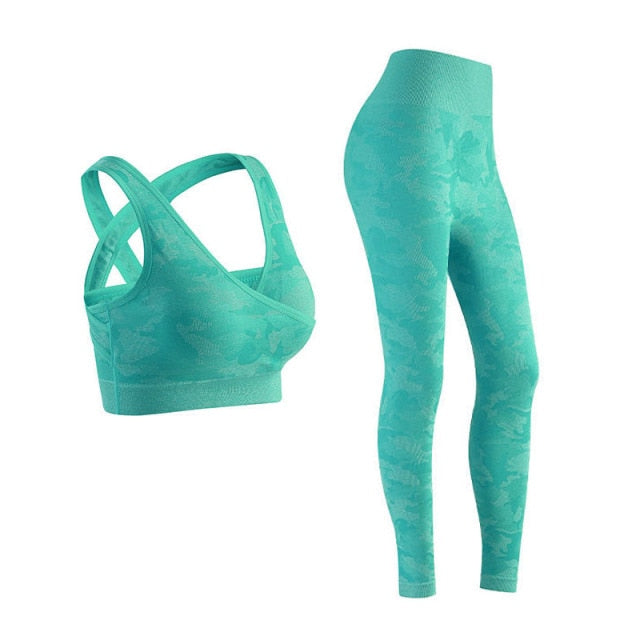 HZORI® | New Camo Seamless Yoga Set Women Fitness Clothing