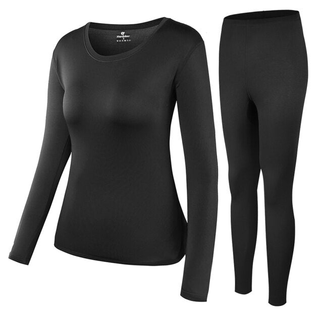 HZORI® | Women Fleece Lined Elastic Thermal Underwear Set