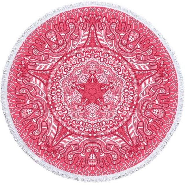 HZORI® | Mandala Geometric Round Yoga Mat