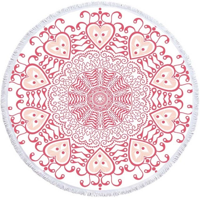 HZORI® | Mandala Geometric Round Yoga Mat