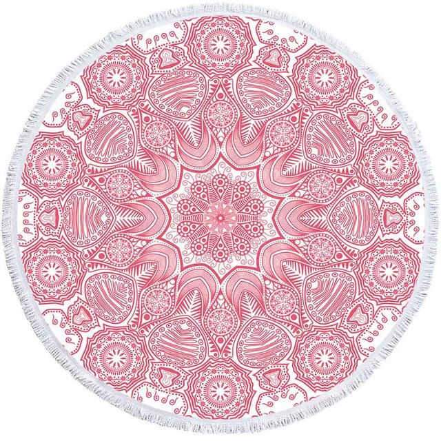 HZORI® | Mandala Geometric Round Yoga Mat