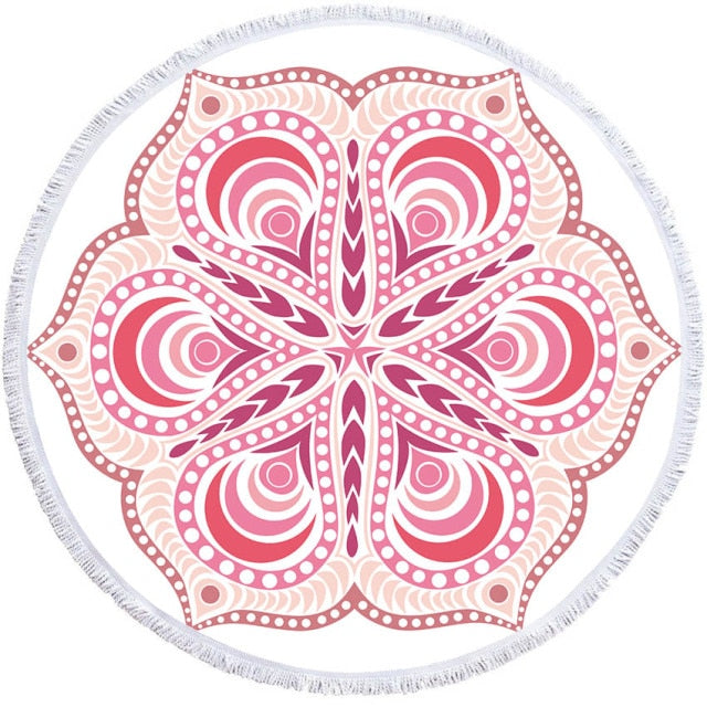 HZORI® | Mandala Geometric Round Yoga Mat