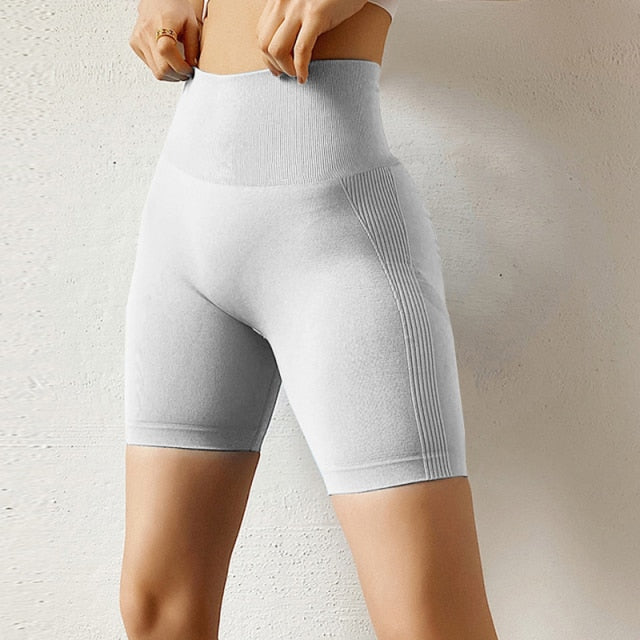 HZORI® | Women Polyester Solid Skinny Workout Shorts