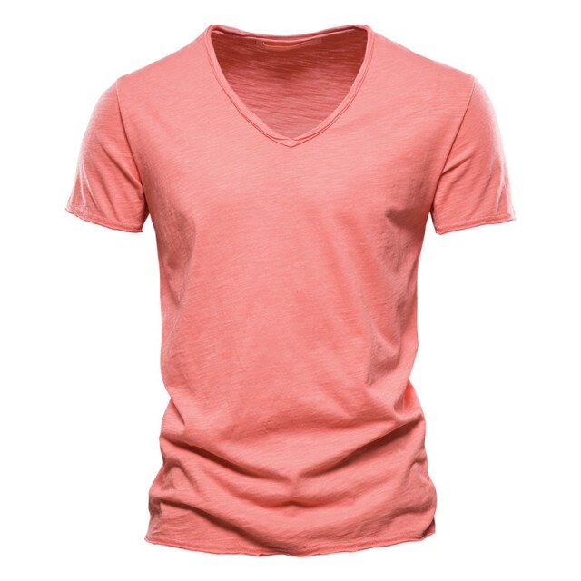 HZORI® | Men's New Solid Color Slubby Cotton Short Sleeve T-shirt