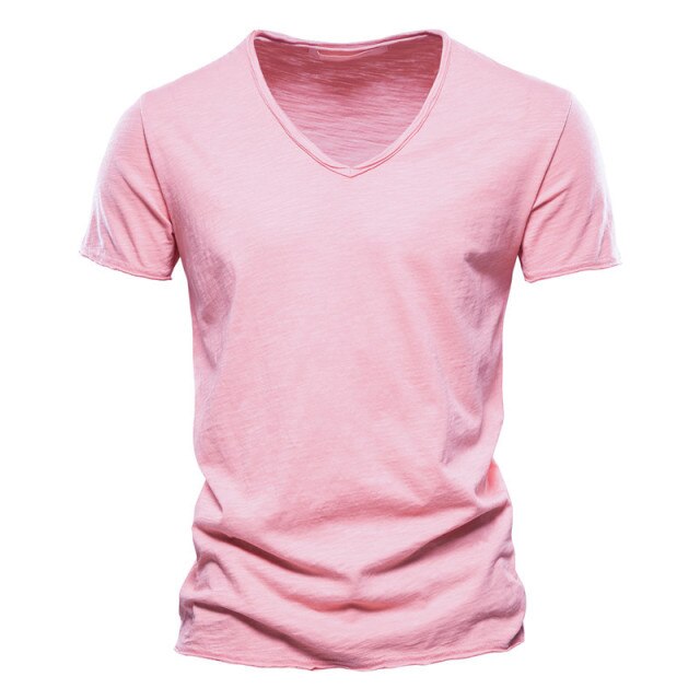 HZORI® | Men's New Solid Color Slubby Cotton Short Sleeve T-shirt
