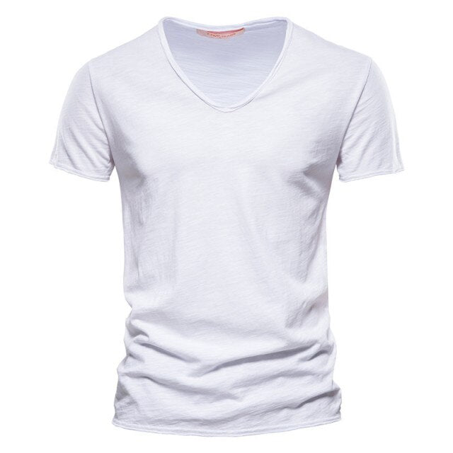 HZORI® | Men's New Solid Color Slubby Cotton Short Sleeve T-shirt