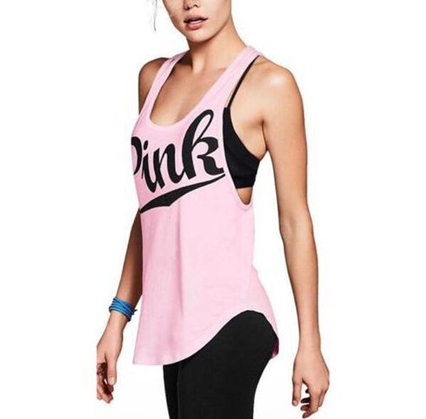 HZORI® | Women Yoga Loose Pink Sleeveless Tank