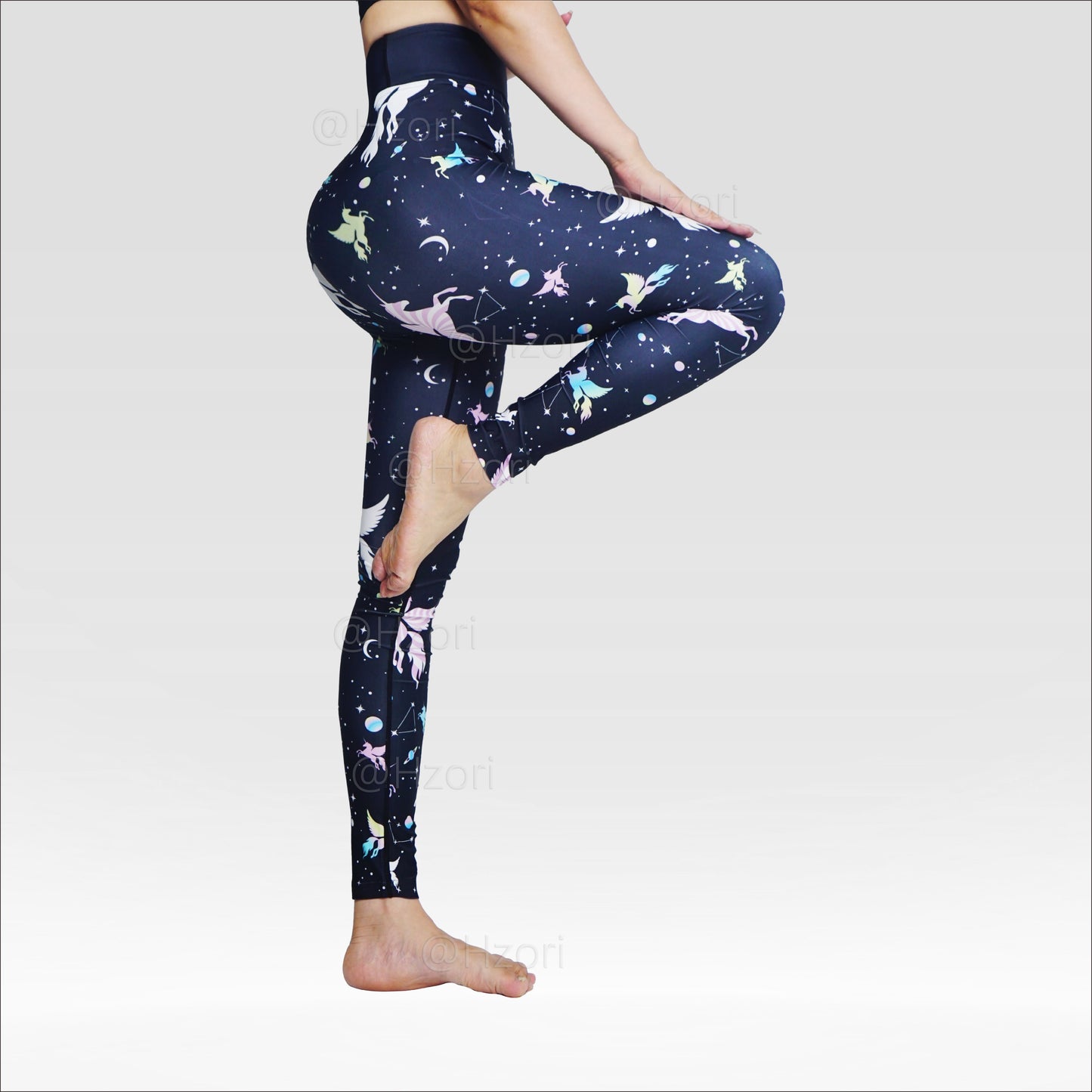 HZORI® |High Waist Printed Yoga Pants for Women, Tummy Control Running Sports Workout Yoga Leggings | Constellation Element Style