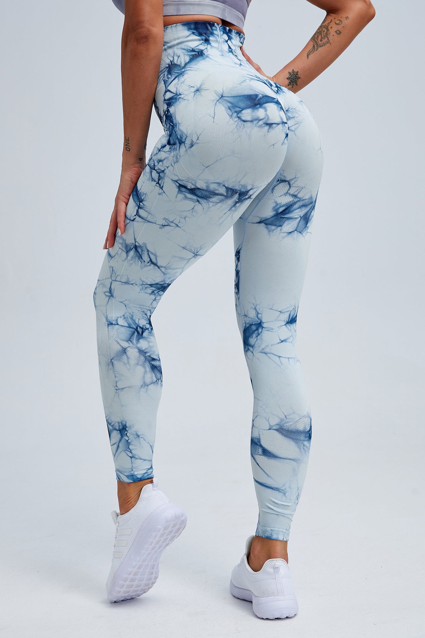 HZORI® | Butt Lifting Watery Dye Scrunch Legging