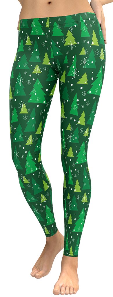 HZORI® | GREEN FOREST CHRISTMAS LEGGINGS