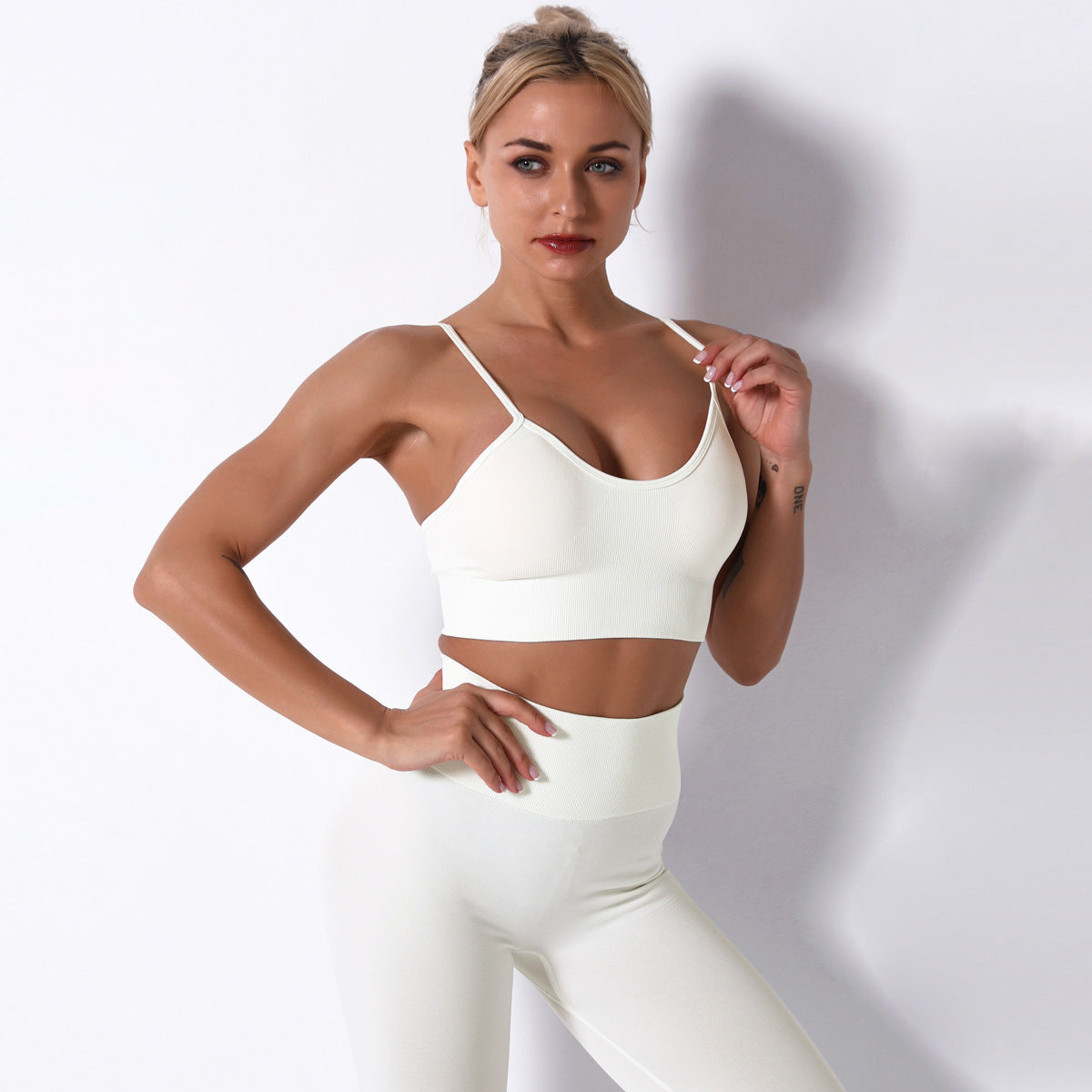 Hzori 2023 Autumn and Winter New Seamless Yoga Exercise Suit Women's Summer Women's Clothing