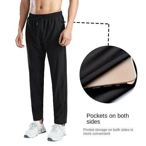 Hzori Sports Pants Men's Summer Basketball Running Men's Pants Loose Breathable Quick-Drying Casual Pants Sports Pants Men's