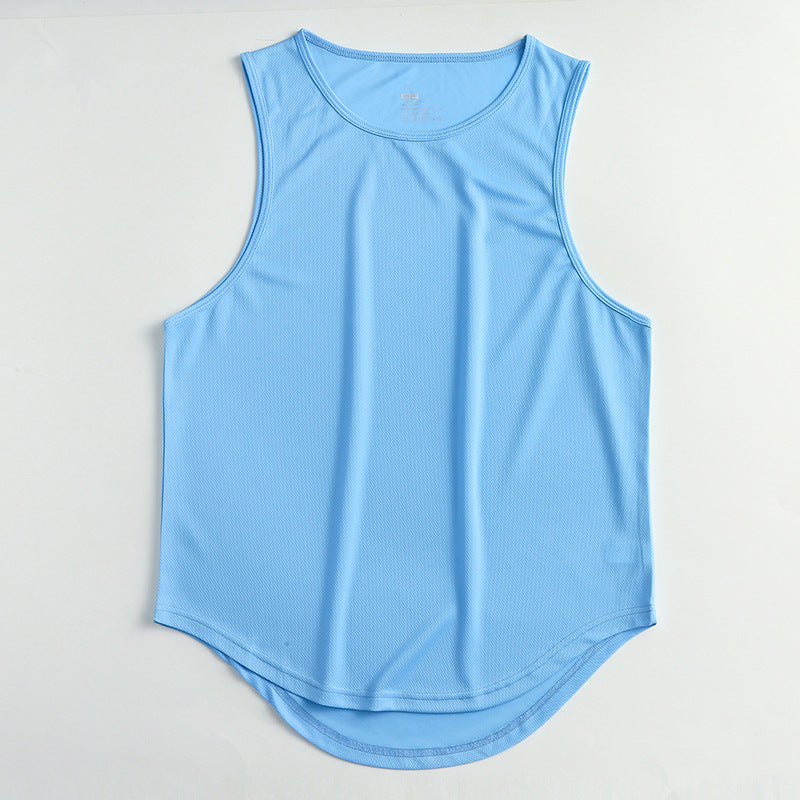 Hzori Summer Marathon Quick-Drying Sports Vest Men's Sleeveless Waistcoat Running for Basketball Training Loose Fitness Vest