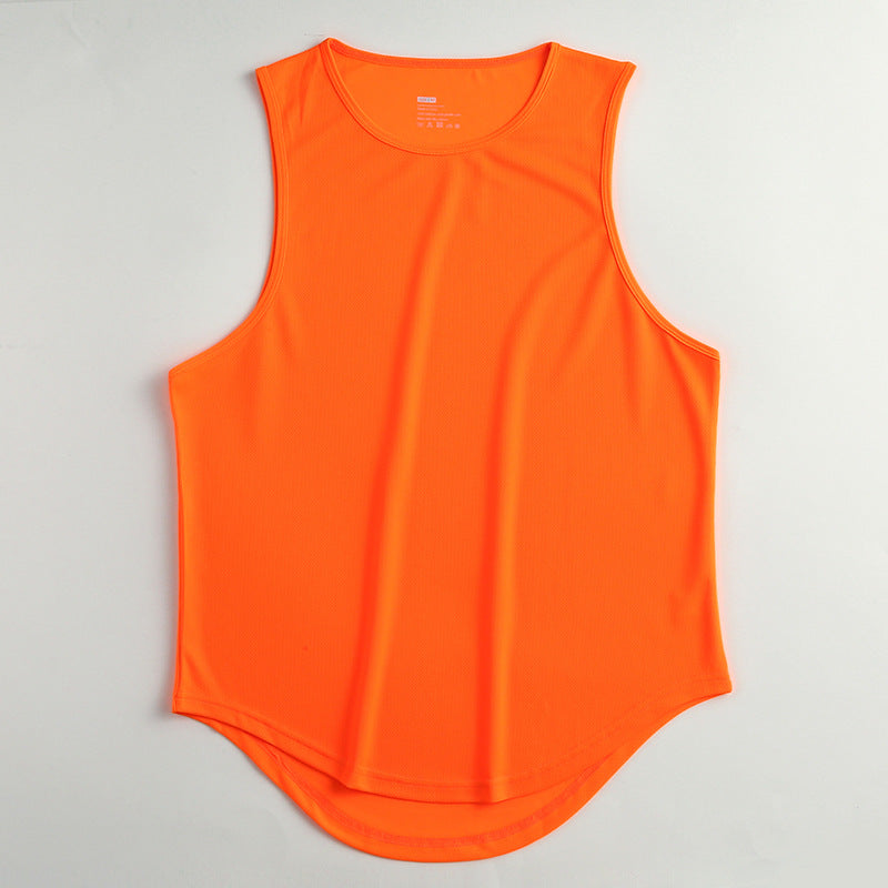 Hzori Summer Marathon Quick-Drying Sports Vest Men's Sleeveless Waistcoat Running for Basketball Training Loose Fitness Vest