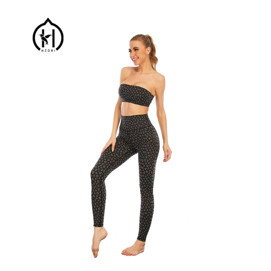 HZORI® | SPORTS YOGA SUIT WOMEN'S Magnolia print